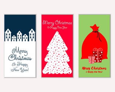 Mutlu Noeller ve mutlu yeni yıl tebrik kartları   
