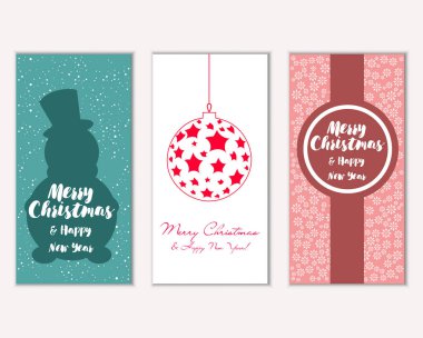 Mutlu Noeller ve mutlu yeni yıl tebrik kartları  