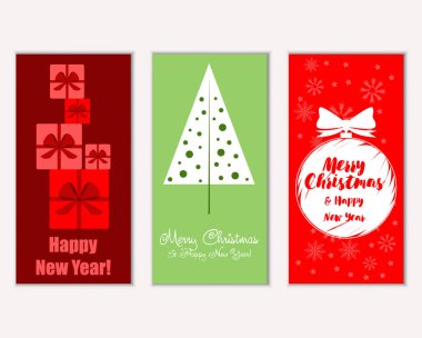 Mutlu Noeller ve mutlu yeni yıl tebrik kartları  