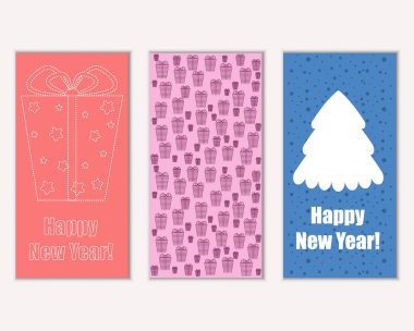 Mutlu Noeller ve mutlu yeni yıl tebrik kartları   