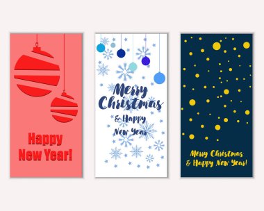 Mutlu Noeller ve mutlu yeni yıl tebrik kartları   