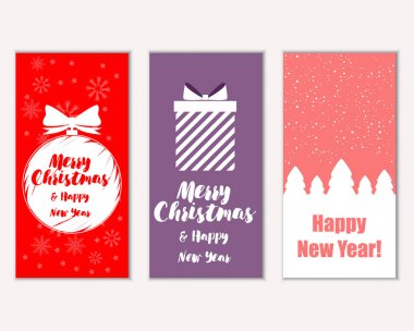 Mutlu Noeller ve mutlu yeni yıl tebrik kartları  