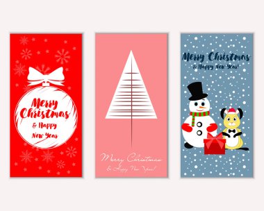 Mutlu Noeller ve mutlu yeni yıl tebrik kartları   