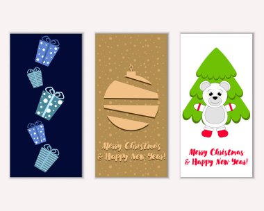 Mutlu Noeller ve mutlu yeni yıl tebrik kartları   