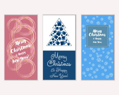 Mutlu Noeller ve mutlu yeni yıl tebrik kartları   