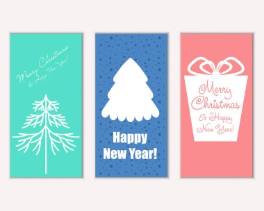 Mutlu Noeller ve mutlu yeni yıl tebrik kartları   
