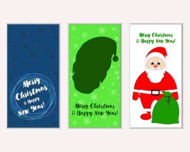 Mutlu Noeller ve mutlu yeni yıl tebrik kartları  