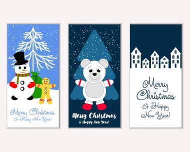 Mutlu Noeller ve mutlu yeni yıl tebrik kartları   
