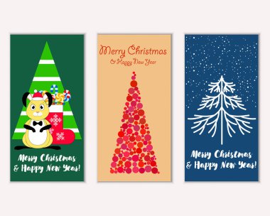 Mutlu Noeller ve mutlu yeni yıl tebrik kartları   