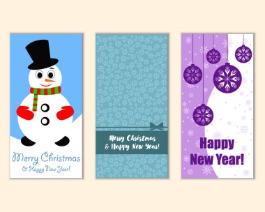 Mutlu Noeller ve mutlu yeni yıl tebrik kartları  