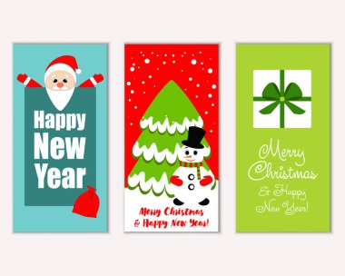 Mutlu Noeller ve mutlu yeni yıl tebrik kartları   