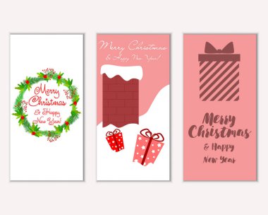 Mutlu Noeller ve mutlu yeni yıl tebrik kartları  