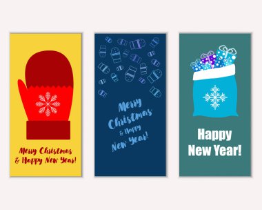 Mutlu Noeller ve mutlu yeni yıl tebrik kartları   