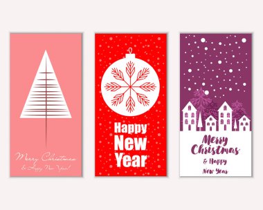 Mutlu Noeller ve mutlu yeni yıl tebrik kartları    