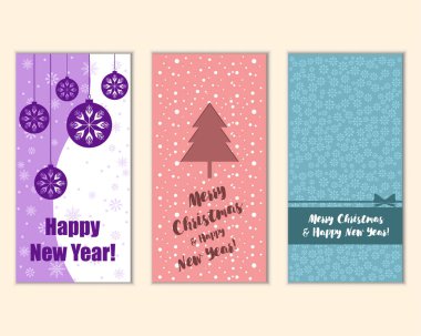 Mutlu Noeller ve mutlu yeni yıl tebrik kartları  