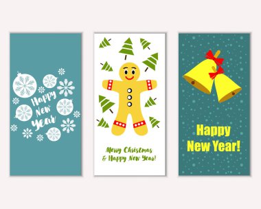 Mutlu Noeller ve mutlu yeni yıl tebrik kartları   