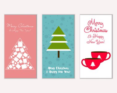 Mutlu Noeller ve mutlu yeni yıl tebrik kartları   