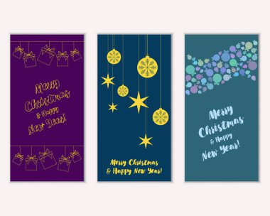 Mutlu Noeller ve mutlu yeni yıl tebrik kartları   