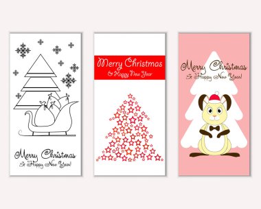 Mutlu Noeller ve mutlu yeni yıl tebrik kartları   