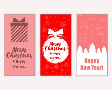 Mutlu Noeller ve mutlu yeni yıl tebrik kartları  