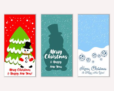 Mutlu Noeller ve mutlu yeni yıl tebrik kartları  