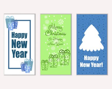 Mutlu Noeller ve mutlu yeni yıl tebrik kartları   