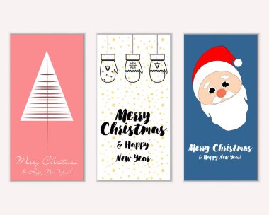 Mutlu Noeller ve mutlu yeni yıl tebrik kartları    