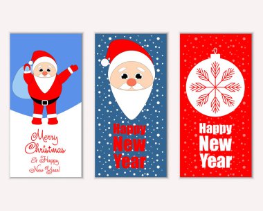 Mutlu Noeller ve mutlu yeni yıl tebrik kartları   