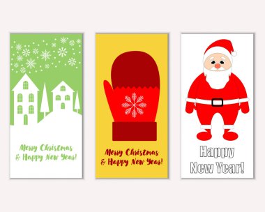 Mutlu Noeller ve mutlu yeni yıl tebrik kartları   