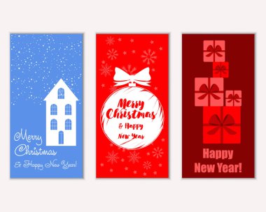 Mutlu Noeller ve mutlu yeni yıl tebrik kartları  