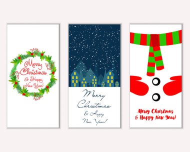 Mutlu Noeller ve mutlu yeni yıl tebrik kartları  