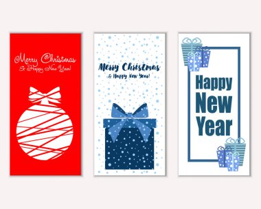 Mutlu Noeller ve mutlu yeni yıl tebrik kartları   