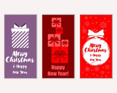 Mutlu Noeller ve mutlu yeni yıl tebrik kartları  