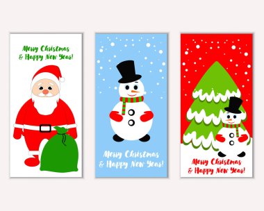 Mutlu Noeller ve mutlu yeni yıl tebrik kartları  
