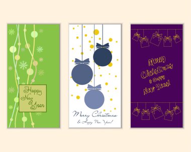 Mutlu Noeller ve mutlu yeni yıl tebrik kartları  