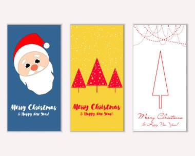 Mutlu Noeller ve mutlu yeni yıl tebrik kartları   