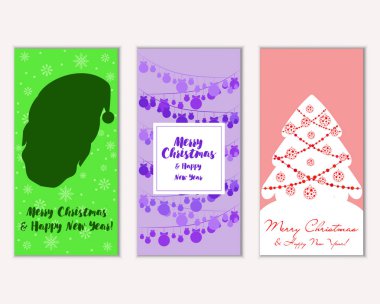 Mutlu Noeller ve mutlu yeni yıl tebrik kartları  