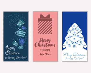 Mutlu Noeller ve mutlu yeni yıl tebrik kartları  