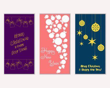 Mutlu Noeller ve mutlu yeni yıl tebrik kartları   