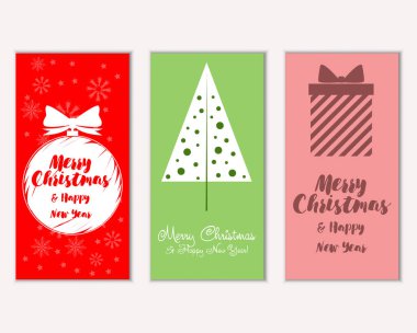 Mutlu Noeller ve mutlu yeni yıl tebrik kartları  