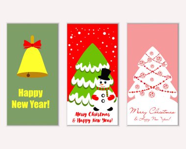 Mutlu Noeller ve mutlu yeni yıl tebrik kartları  