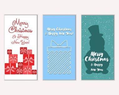 Mutlu Noeller ve mutlu yeni yıl tebrik kartları  