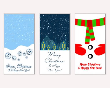 Mutlu Noeller ve mutlu yeni yıl tebrik kartları  