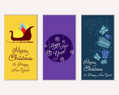 Mutlu Noeller ve mutlu yeni yıl tebrik kartları  