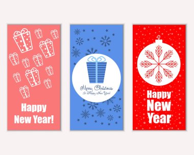 Mutlu Noeller ve mutlu yeni yıl tebrik kartları    