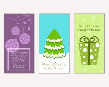 Mutlu Noeller ve mutlu yeni yıl tebrik kartları   