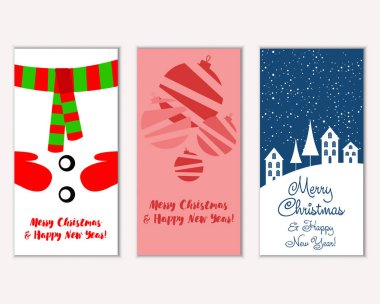 Mutlu Noeller ve mutlu yeni yıl tebrik kartları   