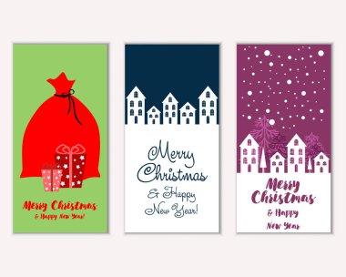 Mutlu Noeller ve mutlu yeni yıl tebrik kartları   