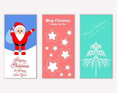 Mutlu Noeller ve mutlu yeni yıl tebrik kartları   