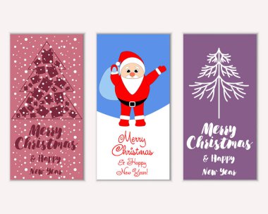 Mutlu Noeller ve mutlu yeni yıl tebrik kartları  